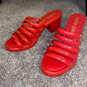 SOLD❌ Petite Jolie Jelly Block Heels